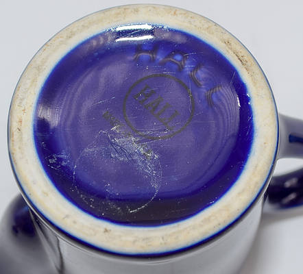 CB&Q COBALT BLUE COFFEE POT