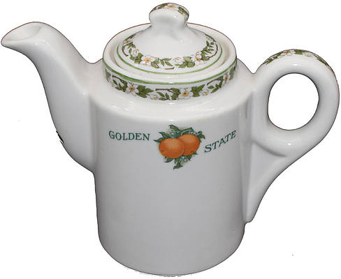 CRI&P GOLDEN STATE TEAPOT