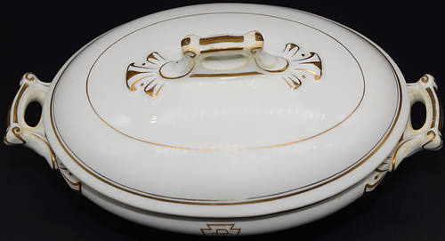 PRR GOLD KEYSTONE TUREEN