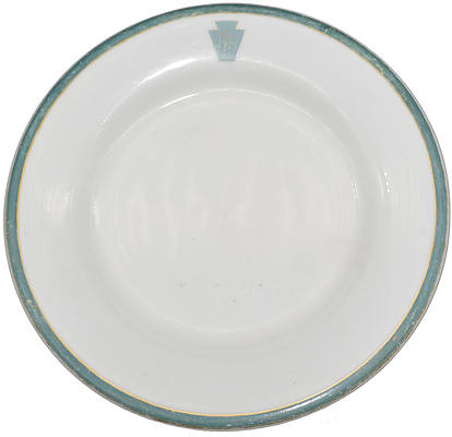 PRR GREEN KEYSTONE PLATE