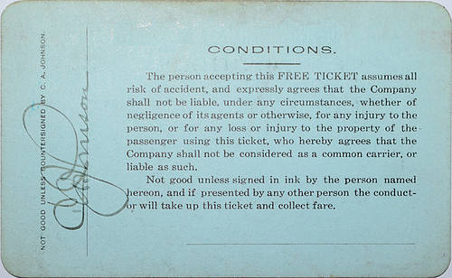 ARGENTINE CENTRAL RAILWAY COMPANY PASS