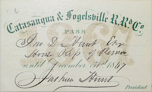 CATASAUQUA & FOGELSVILLE RR CO PASS