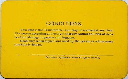 COLORADO & WYOMING RAILWAY COMPANY PASS