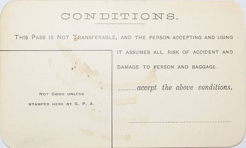 COLORADO MIDLAND RAILWAY PASS