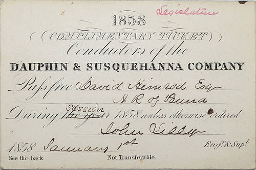DAUPHIN & SUSQUEHANNA COMPANY PASS
