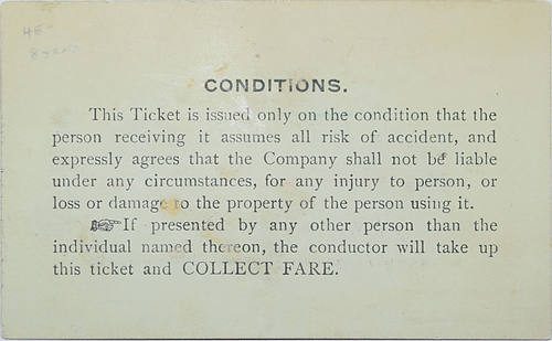 DELAWARE RIVER & LANCASTER RAILROAD CO PASS
