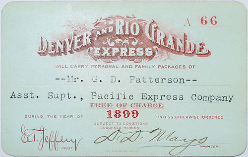 DENVER & RIO GRANDE EXPRESS PASS