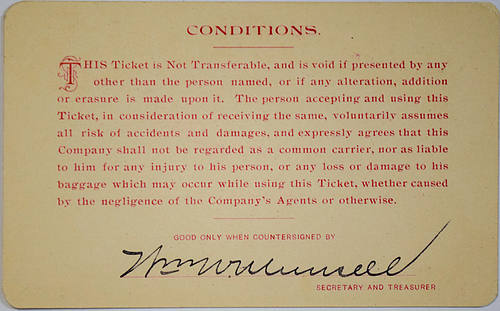 The DODGE CITY MONTEZUMA & TRINIDAD RAILWAY COMPANY PASS