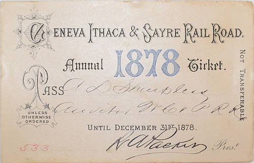 GENEVA ITHACA & SAYRE RAILROAD PASS