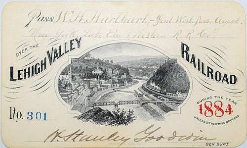 LEHIGH VALLEY RAILROAD PASS