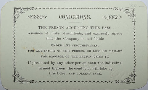 PORT JERVIS & MONTICELLO RAILROAD PASS