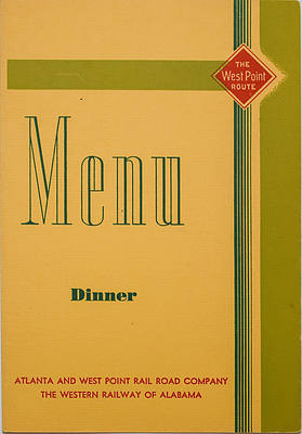 ATLANTA & WEST POINT RR MENU