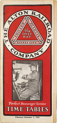 CHICAGO & ALTON RAILROAD CO TIME TABLE