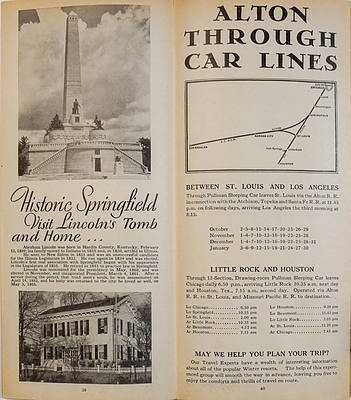 CHICAGO & ALTON RAILROAD CO TIME TABLE