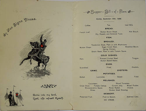 CHICAGO & GRAND TRUNK RY MENU