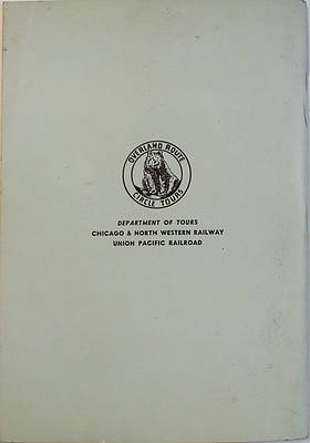 CHICAGO & NORTH WESTERN / UNION PACIFIC TRAVEL BOOK