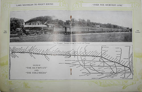 CHICAGO MILWAUKEE & ST PAUL RY TRAVEL BOOK