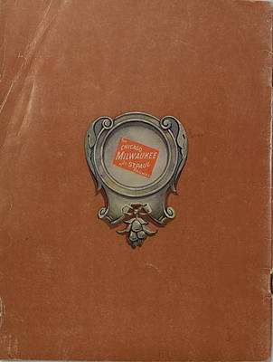 CHICAGO MILWAUKEE & ST PAUL RY TRAVEL BOOK