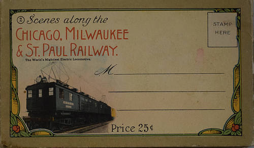 CHICAGO MILWAUKEE & ST PAUL RY TRAVEL BOOK