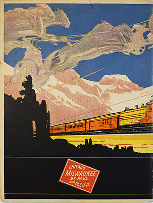 CHICAGO MILWAUKEE ST PAUL & PACIFIC TRAVEL BOOK