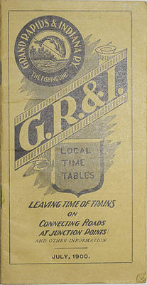 GRAND RAPIDS & INDIANA TIME TABLE