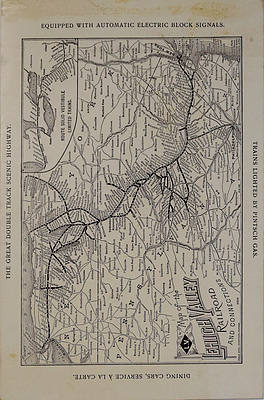 LEHIGH VALLEY RAILROAD MENU