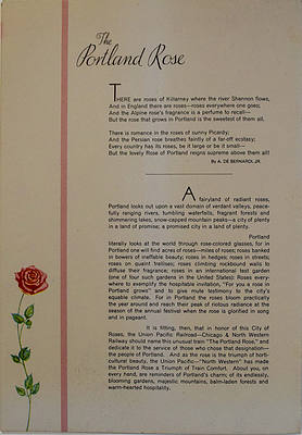 UNION PACIFIC MENU