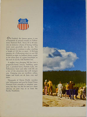 UNION PACIFIC MENU