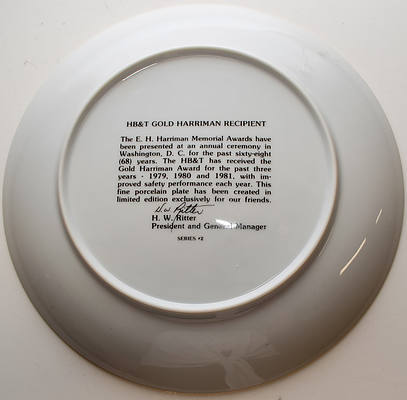 HARRIMAN AWARD PLATE