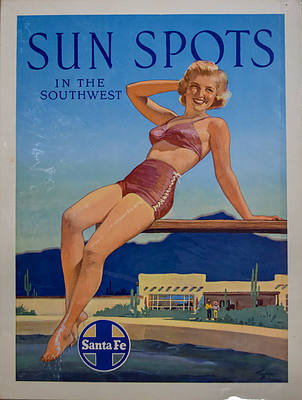 SANTA FE POSTER - Sun Spots in the Southwest