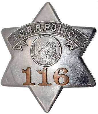ICRR POLICE 116 BADGE