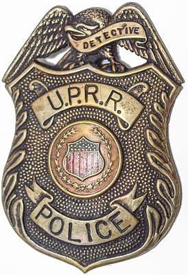 UPRR POLICE DETECTIVE BADGE