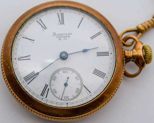 AMERICAN WALTHAM WATCH BADGE