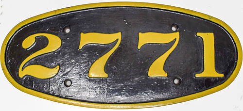 CHESAPEAKE & OHIO NUMBER PLATE