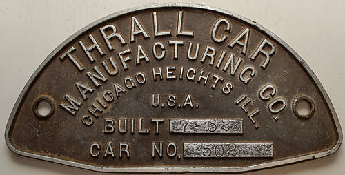 KANSAS CITY SOUTHERN BUILDERS PLATE