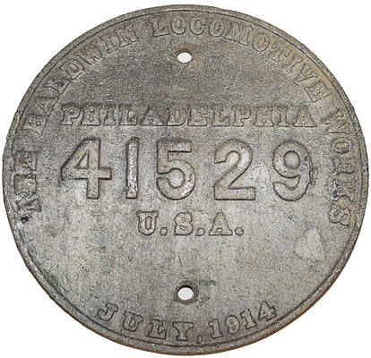 NORFOLK & WESTERN BUILDERS PLATE
