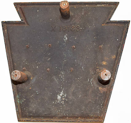 PENNSYLVANIA RR NUMBER PLATE