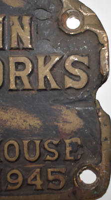 PENNSYLVANIA RR BUILDERS PLATE