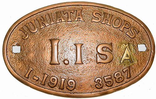 PENNSYLVANIA RR BUILDERS PLATE