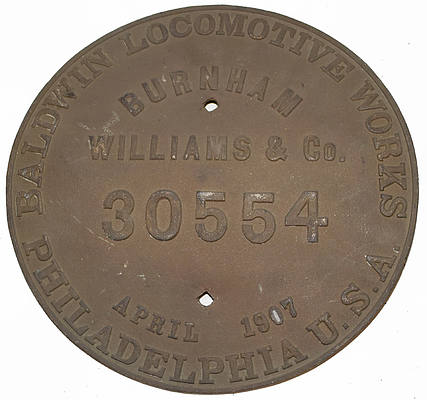 SOUTHERN PACIFIC BUILDERS PLATE