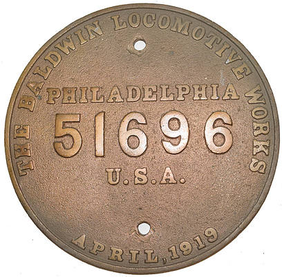 SOUTHERN PACIFIC BUILDERS PLATE