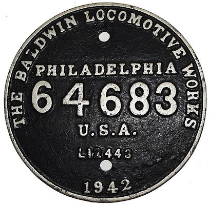 SOUTHERN PACIFIC BUILDERS PLATE
