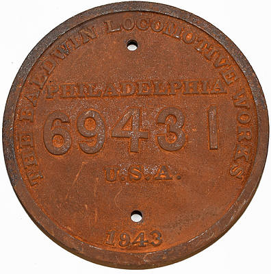 US GOVERNMENT BUILDERS PLATE