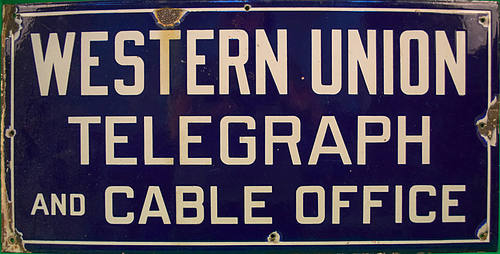 WESTERN UNION SIGN