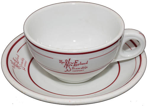 NEW ENGLAND STEAMSHIP CUP & SAUCER