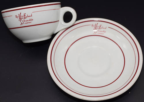 NEW ENGLAND STEAMSHIP CUP & SAUCER