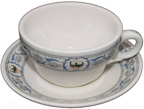 NYC DEWITT CLINTON CUP & SAUCER