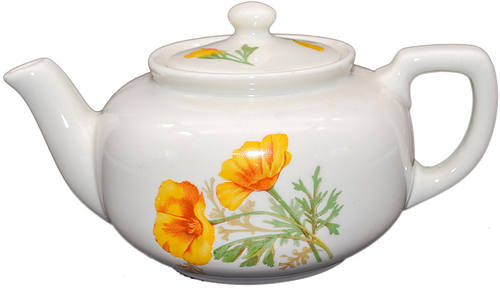 AT&SF CALIFORNIA POPPY TEAPOT