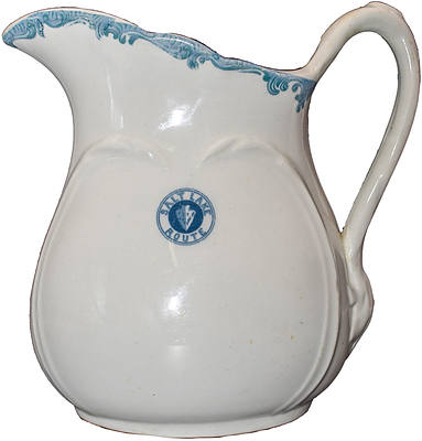 SPLA&SL HARRIMAN BLUE WATER PITCHER