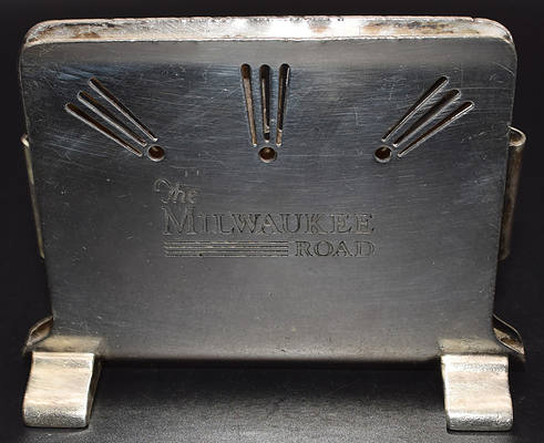 The MILWAUKEE ROAD MENU HOLDER